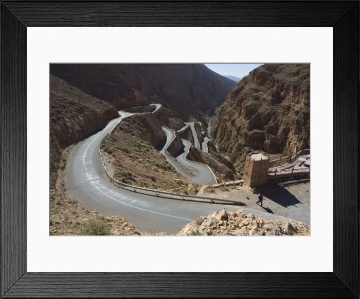 Framed Print : Winding mountain road Framed Print : Winding mountain road