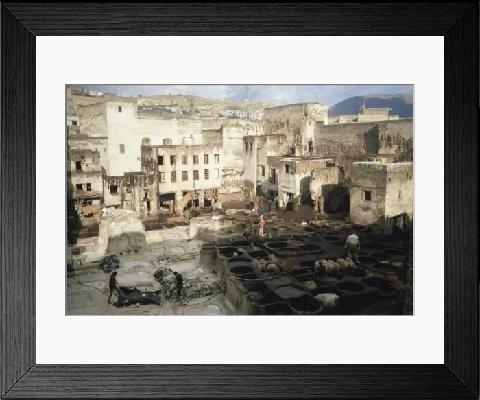 Framed Print : Tannery, Fez Framed Print : Tannery, Fez