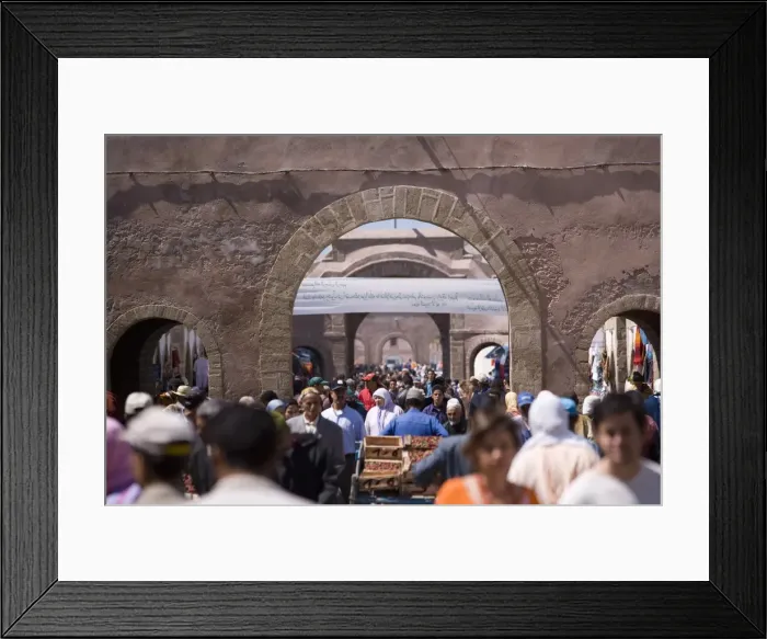 Framed Print : Crowd in the Medina Framed Print : Crowd in the Medina