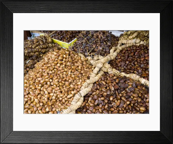 Framed Print : Dried fruit for sale in the souk Framed Print : Dried fruit for sale in the souk