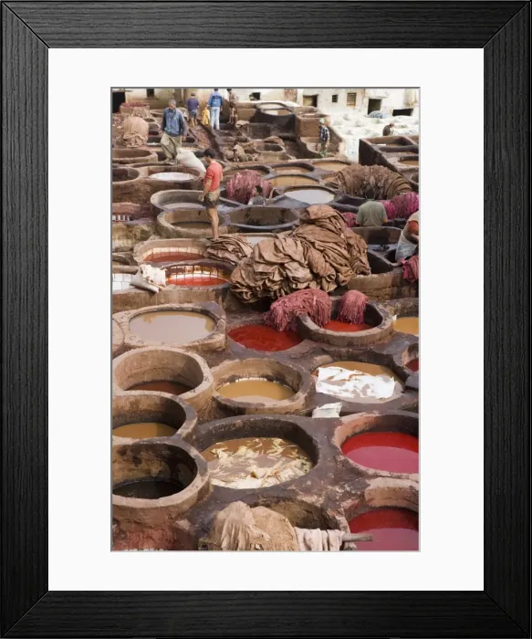 Framed Print : Tanneries, Medina Framed Print : Tanneries, Medina