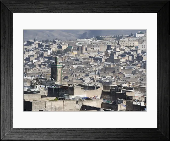 Framed Print : City view with minaret Framed Print : City view with minaret