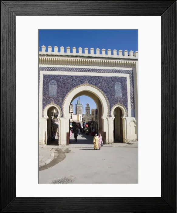Framed Print : Bab Boujeloud gate