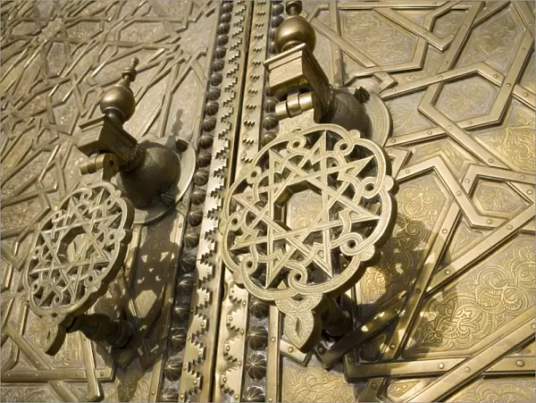 Detail of bronze door