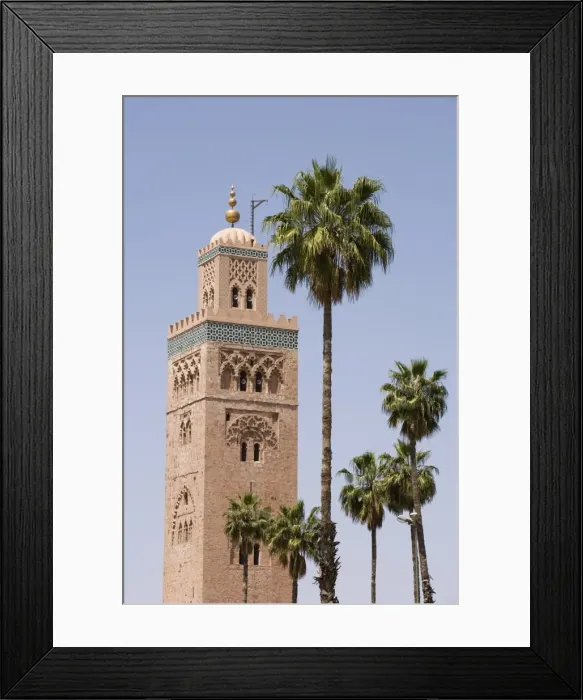 Framed Print : Minaret and palm trees Framed Print : Minaret and palm trees