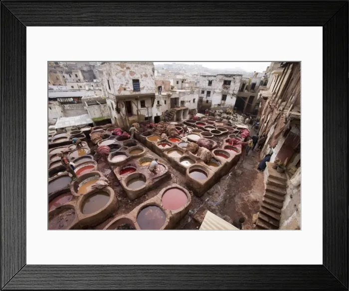 Framed Print : Tanneries, Medina Framed Print : Tanneries, Medina