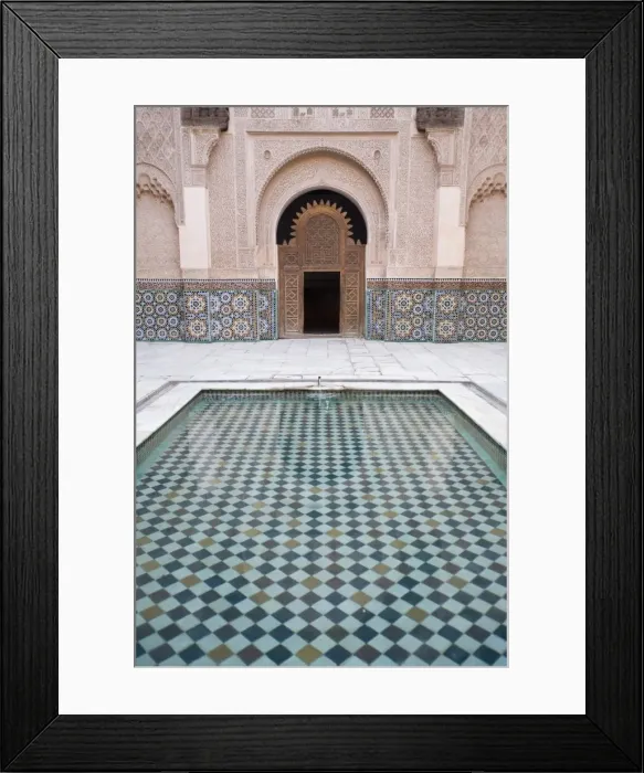 Framed Print : Medersa Ben Youssef Framed Print : Medersa Ben Youssef