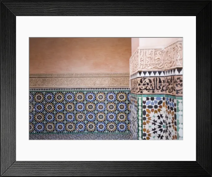 Framed Print : Medersa Ben Youssef Framed Print : Medersa Ben Youssef
