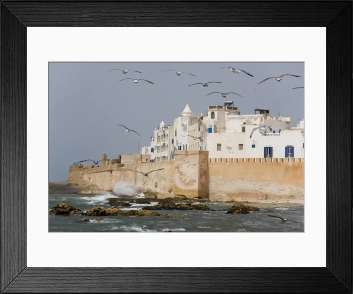 Framed Print : View of the ramparts of the Old City from the Port Framed Print : View of the ramparts of the Old City from the Port