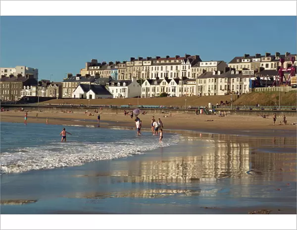 People on the beach at Portrush