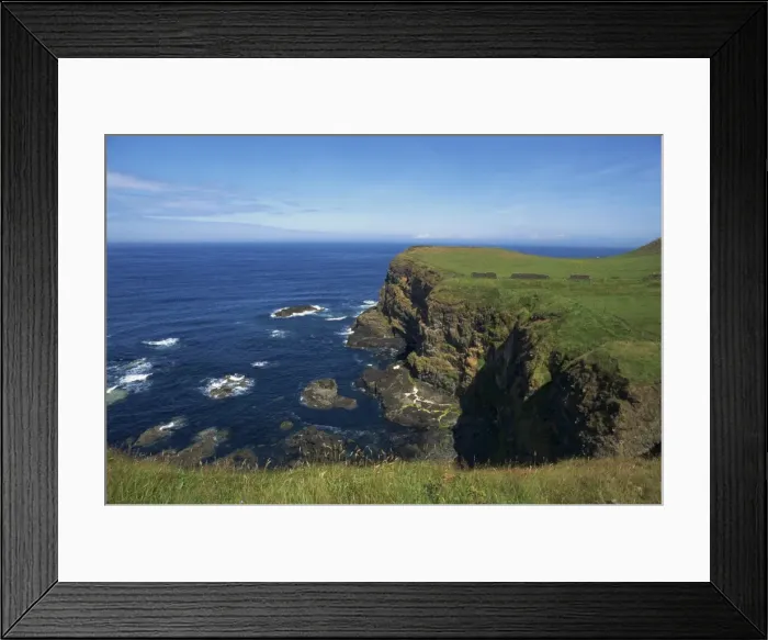 Framed Print : Cliffs over coatline Framed Print : Cliffs over coatline