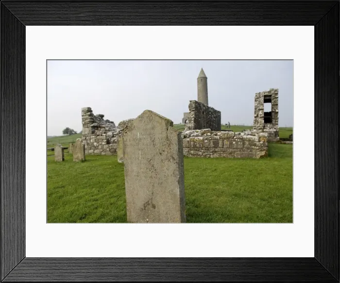 Framed Print : Devenish, a monastic settlement with a history from Framed Print : Devenish, a monastic settlement with a history from