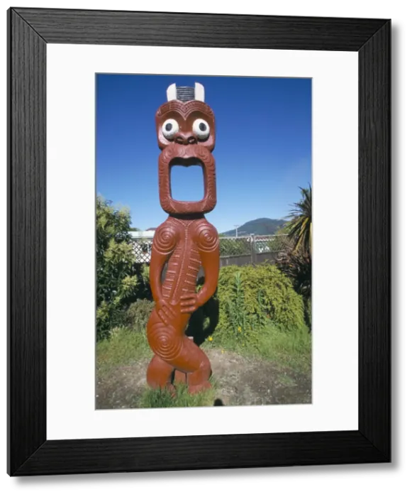 Framed Print : Maori totem carving Framed Print : Maori totem carving