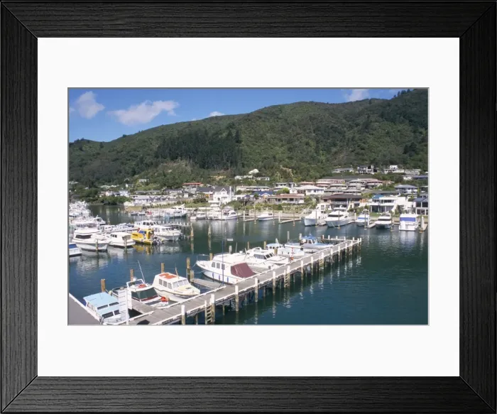 Framed Print : Marina, Picton Framed Print : Marina, Picton