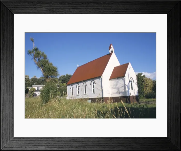 Framed Print : Historic Maori Anglican church dating from 1886 Framed Print : Historic Maori Anglican church dating from 1886