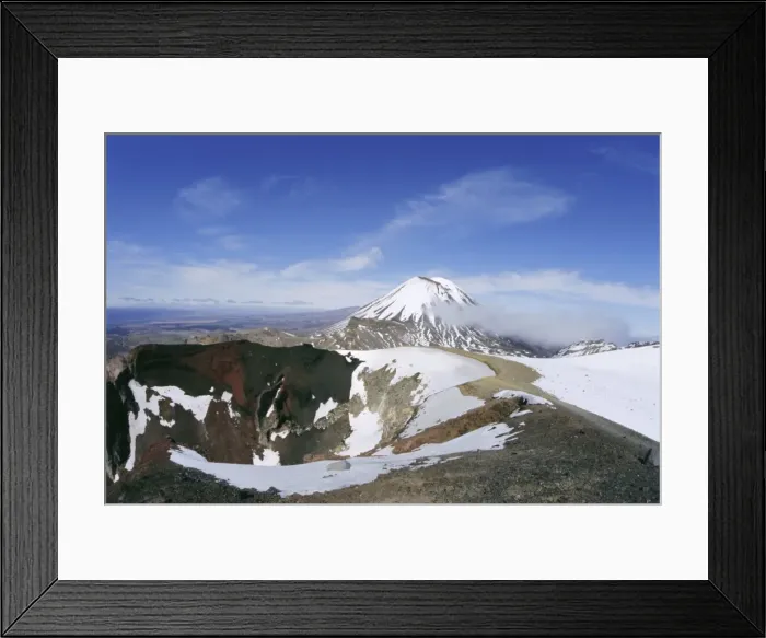 Framed Print : Mt Ngauruhoe volcano Framed Print : Mt Ngauruhoe volcano