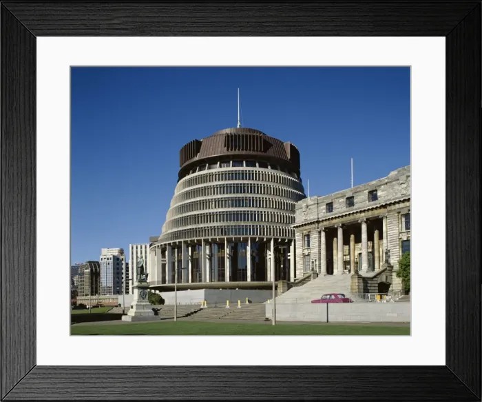 Framed Print : Old Parliament building and the Beehive Framed Print : Old Parliament building and the Beehive