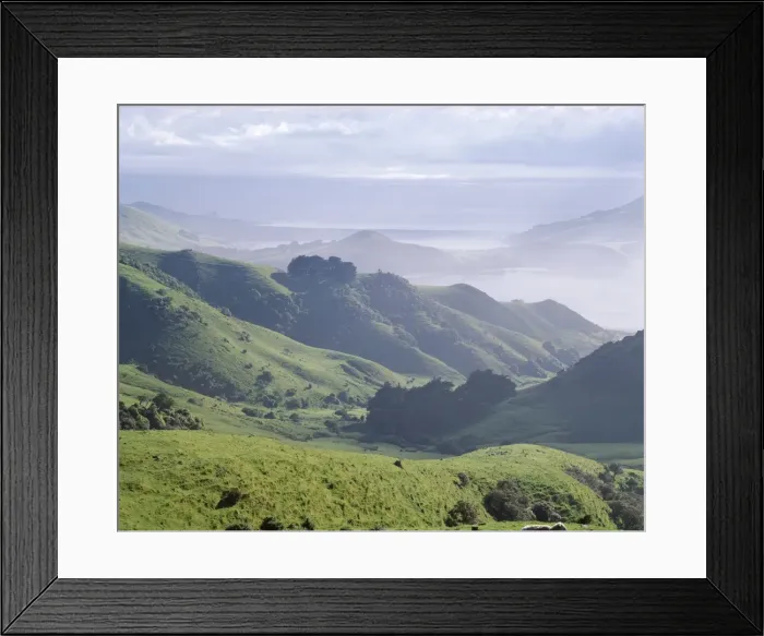 Framed Print : Landscape of volcanic hills Framed Print : Landscape of volcanic hills