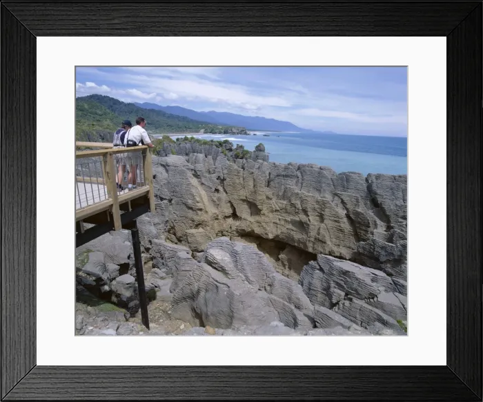 Framed Print : Tourists on viewing platform