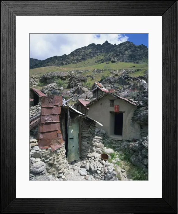 Framed Print : Chinese workers settlement at the Goldfields Mining Framed Print : Chinese workers settlement at the Goldfields Mining