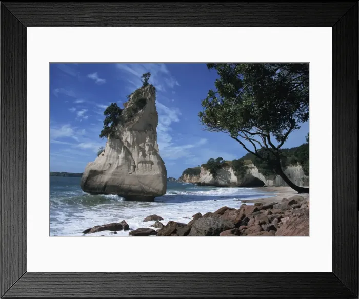 Framed Print : Te Horo rock Framed Print : Te Horo rock