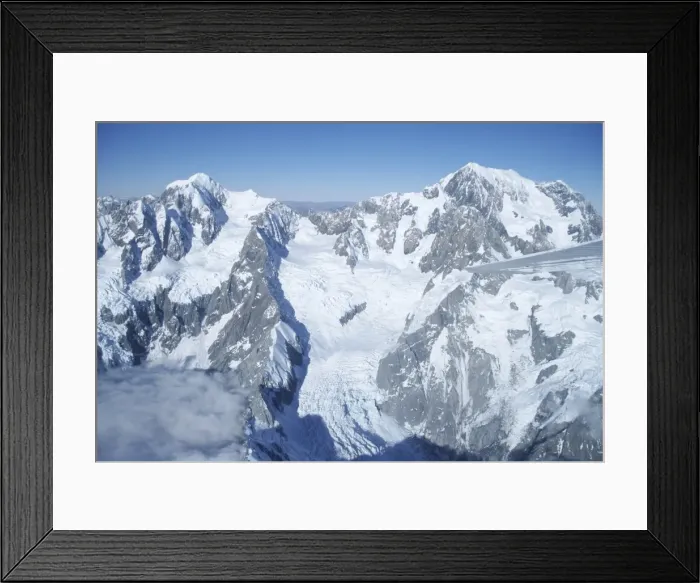 Framed Print : Aerial view of peak of Mount Cook Framed Print : Aerial view of peak of Mount Cook
