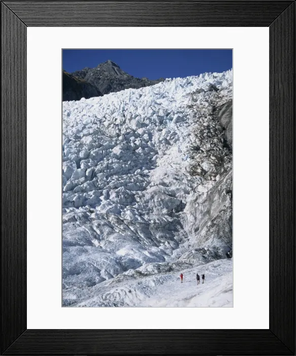 Framed Print : Views of the top of Fox Glacier Framed Print : Views of the top of Fox Glacier