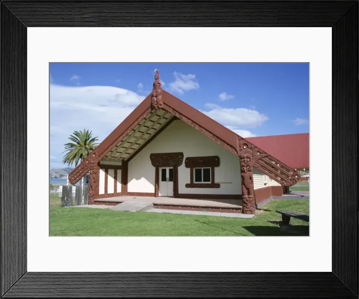 Framed Print : Traditional Maori religious centre Framed Print : Traditional Maori religious centre