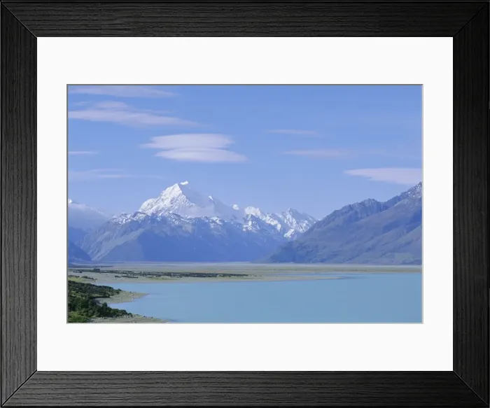 Framed Print : Mt Cook and Lake Pukaki Framed Print : Mt Cook and Lake Pukaki