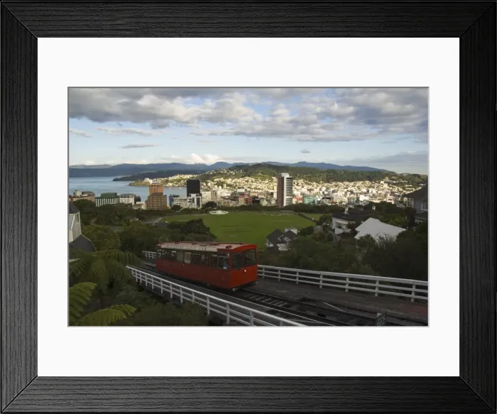 Framed Print : Wellington cable car carrying tourists and commuters Framed Print : Wellington cable car carrying tourists and commuters