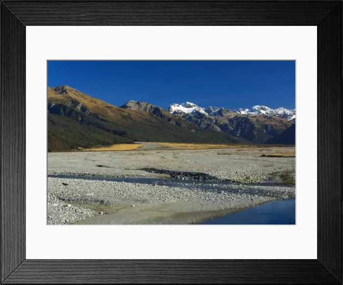 Framed Print : Waimakariri Valley Framed Print : Waimakariri Valley
