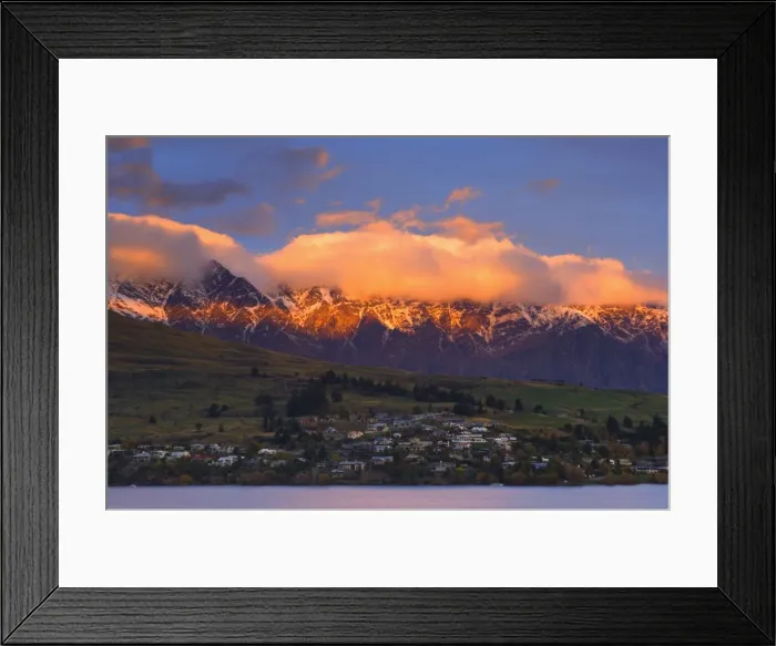 Framed Print : Queenstown and The Remarkables Framed Print : Queenstown and The Remarkables