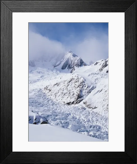 Framed Print : Upper Fox Glacier and the Southern Alps Framed Print : Upper Fox Glacier and the Southern Alps