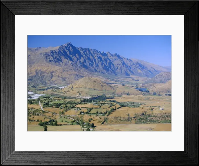 Framed Print : View south east from Coronet Peak to the Shotover Valley Framed Print : View south east from Coronet Peak to the Shotover Valley