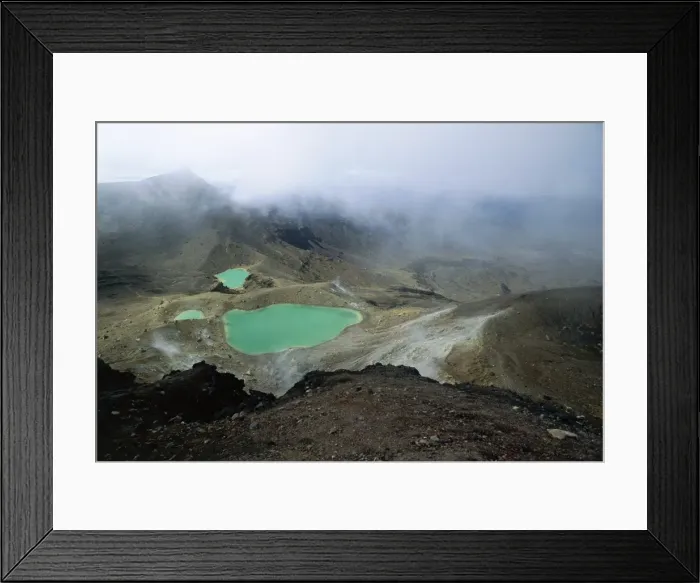 Framed Print : Emerald Lakes Framed Print : Emerald Lakes