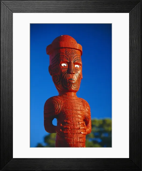 Framed Print : A carved figure Framed Print : A carved figure