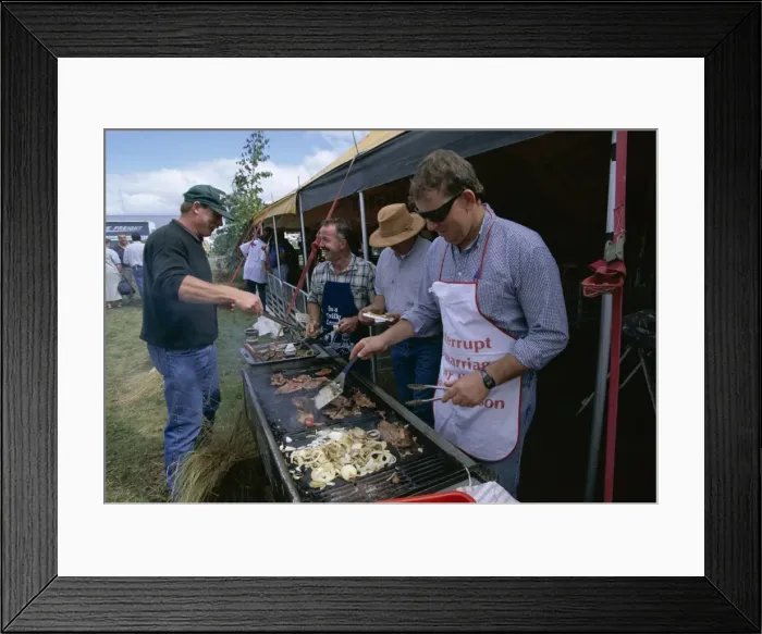 Framed Print : Barbie or barbeque at the Mayfield country show on Framed Print : Barbie or barbeque at the Mayfield country show on