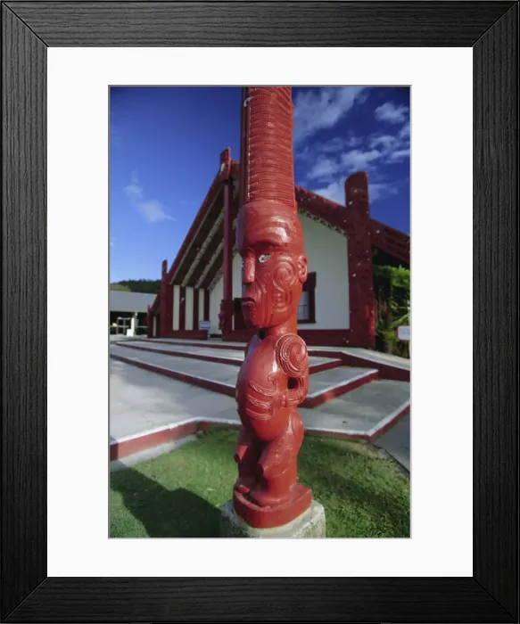 Framed Print : Carved wooden figure Framed Print : Carved wooden figure