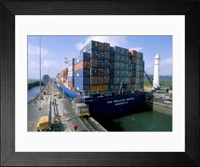 Framed Print : Gatun locks Framed Print : Gatun locks