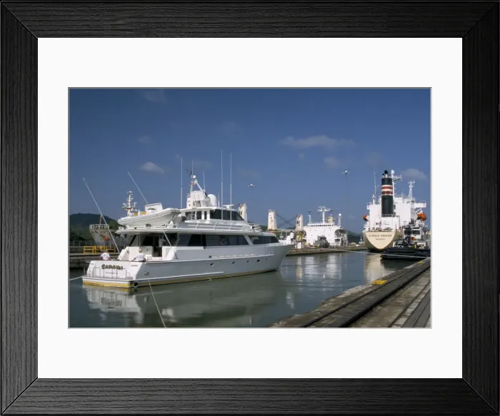 Framed Print : Miraflores Locks Framed Print : Miraflores Locks