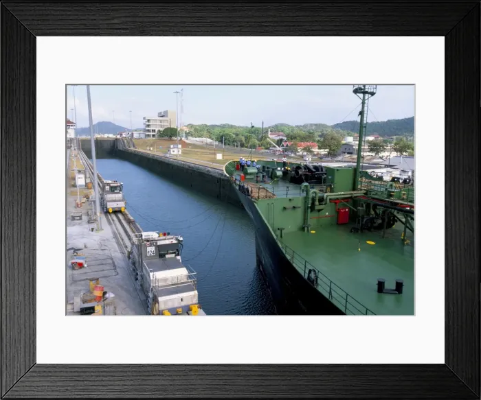 Framed Print : Miraflores Locks Framed Print : Miraflores Locks