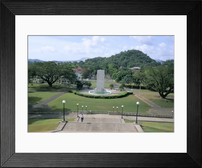 Framed Print : General Geothals monument at Panama Canal Administration Building Framed Print : General Geothals monument at Panama Canal Administration Building