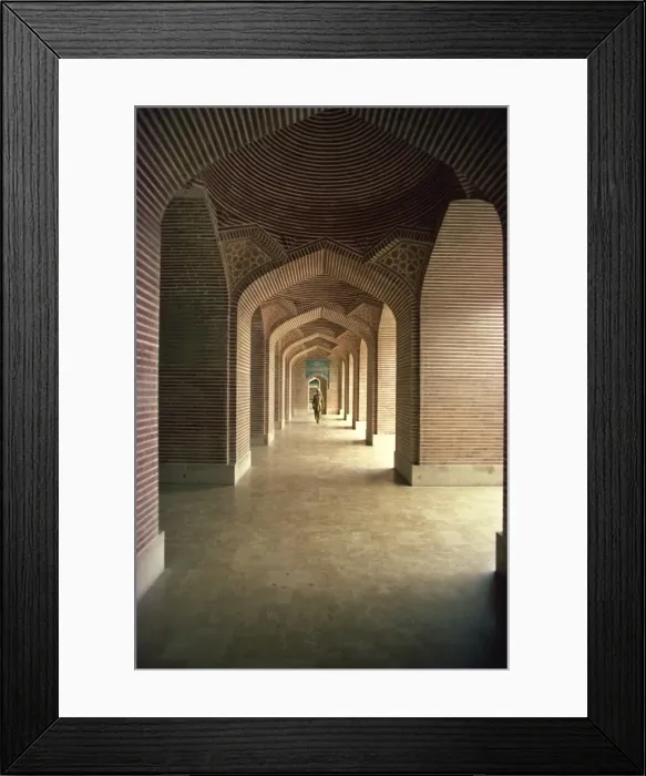 Framed Print : The interior of the Shah Jahan Mosque in Thatta