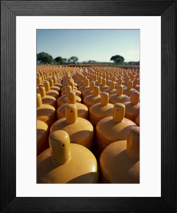 Framed Print : Canisters of bottled gas near Khour Framed Print : Canisters of bottled gas near Khour