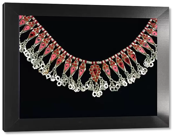 Silver necklace worn by women of old tribes in Sind