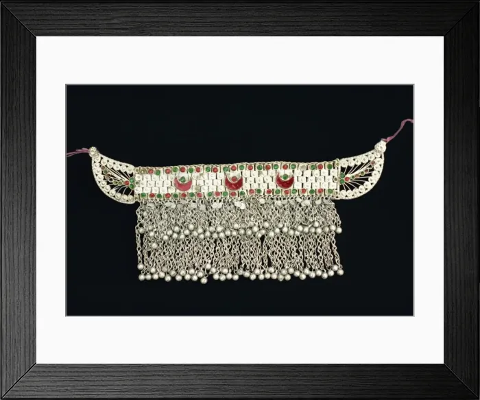 Framed Print : Siri necklace from the North West Frontier Province Framed Print : Siri necklace from the North West Frontier Province