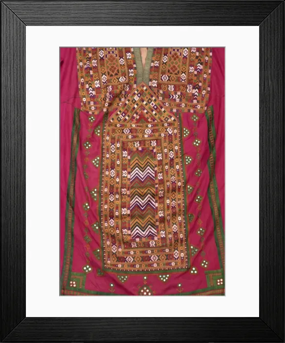 Framed Print : Embroidered kurta from Baluchistan Framed Print : Embroidered kurta from Baluchistan