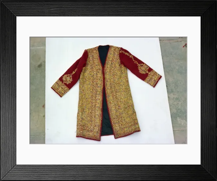 Framed Print : Coat embroidered in Dera Ismail Khan Framed Print : Coat embroidered in Dera Ismail Khan