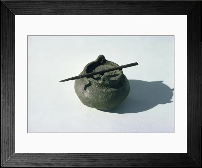 Framed Print : Inkpot from Taxila
