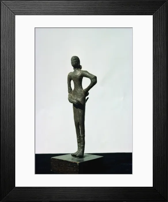 Framed Print : Bronze female figure Framed Print : Bronze female figure